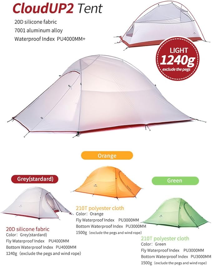 Naturehike Cloud Up 2 Ultralight Tent - Image 2